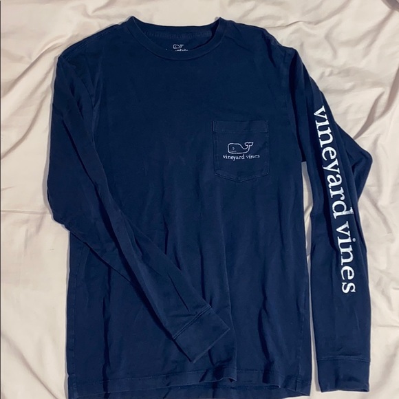 Navy Vineyard Vines long sleeve - Picture 1 of 3